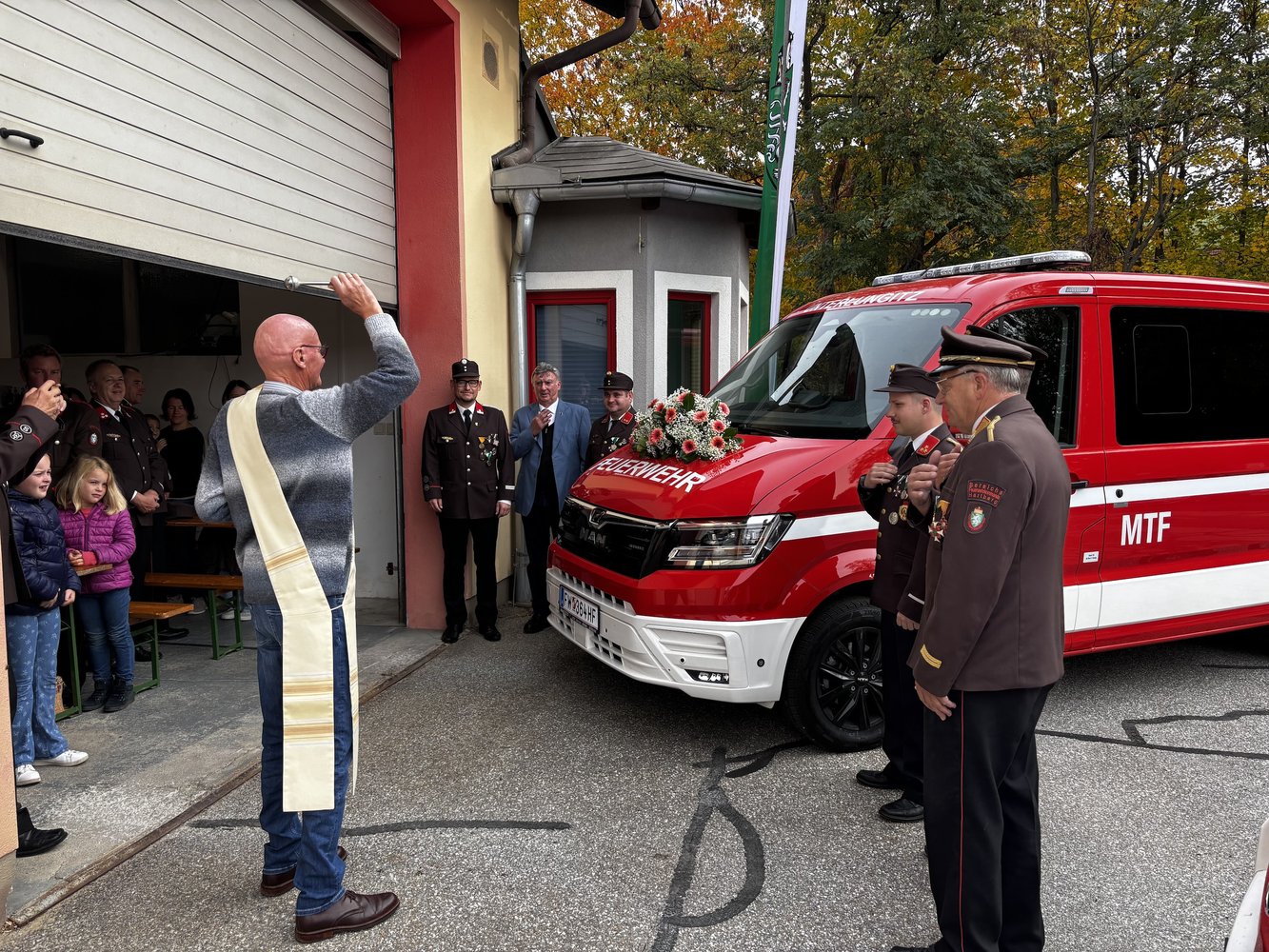 Feuerwehrbrunch und Segnung unseres neuen MTF